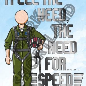 Top Gun Printed Layered Artwork